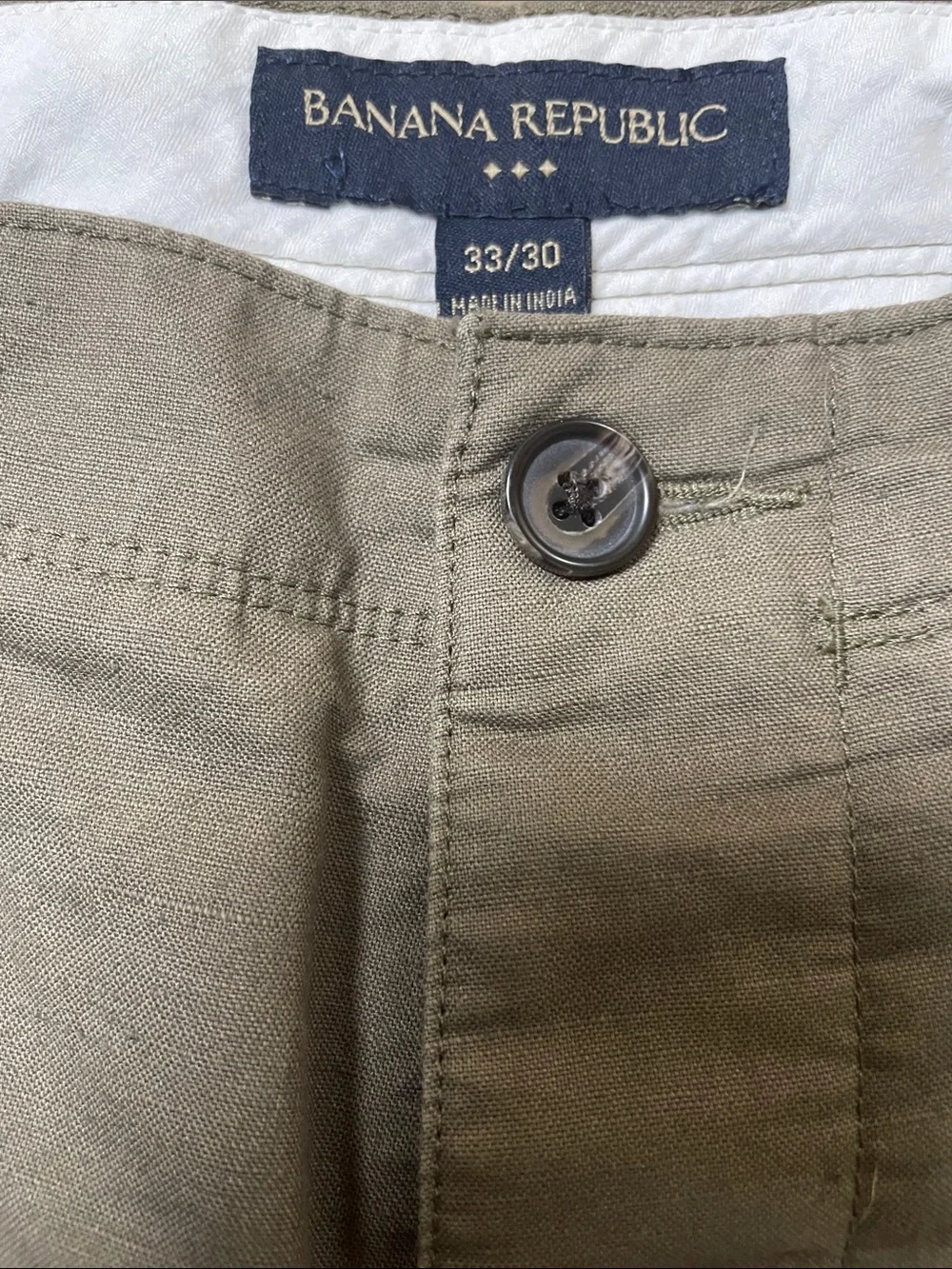 Banana Republic Men's Cotton/Linen pants - 33/30